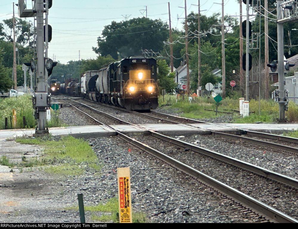 CSX 4062 leading Y310 as another WB approaches on track 1